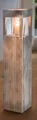 Shabby Charme Holz Windlicht 70cm Säule Bodenwindlicht Deko Kerzenhalter Vintage