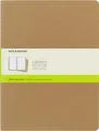 Moleskine Cahier Extra Large blanko packpapierbraun. 3er Pack, 