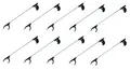 Provance 10 Stück Greifzange für Senioren Müllzange Kinder Müllgreifer Zange Greifer Greifzange Müll Gripzange Müllsammelzange Greifhilfe Gripper Alu 76 cm