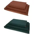 Orthopädische Matratze für Hunde Kerbl Oliver Memory-Foam - Ortho-Hundekissen, Polstermöbelstoff, Bezug waschbar (Größe: L / Farbe: rost)