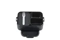 Mepal - Bento Lunchbox Take A Break Midi - Brotdose mit Bento-Box - Meal Prep Box für Sandwiches, Kleine Snacks & Reste - Snack & Mittagessen - Essensbox mit Fächern - 900 ml - Nordic Black
