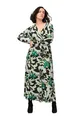 Ulla Popken Damen Jerseykleid Bedruckt Kleid, Schwarz, 50-52 EU