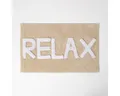 Homescapes Badematte Relax Badematte beige 50 x 80 cm – Badvorleger aus 100 % Baumwolle, Höhe 20 mm, 50 x 80 cm