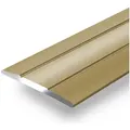Floordirekt Übergangsprofil Firm 36 mm, Erhältlich in 4 Farben & 3 Größen, Selbstklebend, C-Form goldfarben 3.6 cm x 134 cm