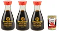 3x Kikkoman Natürlich Fermentierte Sojasauce 150ml+Italian Gourmet Polpa 400g