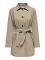 JDY Damen Jdyisadora Trenchcoat OTW Hab, Weathered Teak, 38
