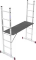 Krause 082107 Aluminium Multifunktionsleiter inkl. Traverse Arbeitshöhe (max.): 4.05m Aluminium DIN EN 131 19.6kg