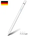 iPad Pencil 1. Generation 2018-2025 mit Neigung und idealer Handabweisung - Weiß