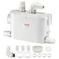 VEVOR Abwasser Hebeanlage 500W Fäkalienhebeanlage 8m Förderhöhe Abwasserpumpe 6600L/h Haushaltspumpe 2900U/min Schmutzwasserpumpe Eingebautes Rück