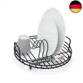 simplywire – Runder Abtropfkorb – Rundspülbecken-Trockengestell – Schwarzer kuns
