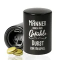 Flaschenöffner Push & Pull mit Spruch - Geschenk Vatertag für Papa - lustiger Bieröffner für Männer und Bierliebhaber - praktischer Kapselheber für Bar, Küche und Party