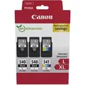 Canon PG-540L + PG540L + CL 541XL multipack - Schwarz + 3 Farben - Druckerpatrone - Multipack