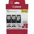 Canon Druckerpatrone 540L x2/CL-541XL Multipack Original 3er-Pack Schwarz, Co...