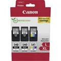 Canon Druckerpatrone 540L x2/CL-541XL Multipack Original 3er-Pack Schwarz, Color
