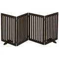 relaxdays Universalschutzgitter Braunes Absperrgitter 70 cm, 4 Panel braun 206 cm x 70.5 cm x 30 cm