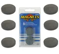 6 Stück Magnet Set  25 x 4 mm rund