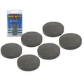 6 runde Magnete, Magnet rund 25 x 4 mm, starker runder Keramikmagnet