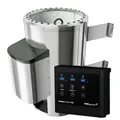 Karibu Saunaofen 3,6 kW Plug & Play finnisch mit externer Steuerung Easy schwarz