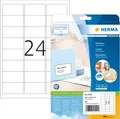 HERMA 4500 Adressetiketten, 25 Blatt, 63,5 x 33,9 mm, 24 pro A4 Bogen, 600 Stück