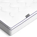 Beautissu Matratzentopper 100x200 cm mit integriertem Spannbezug – Matratzen Topper 100x200cm Boxspringbett & Matratzen bis 40 cm Höhe – Matratzenauflage 3 dick Matratzenschoner rutschfest – MT Base