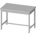 Arbeitstisch ECO ohne Grundboden 1600x600x850 mm, mit Verstrebung ohne Aufkantun