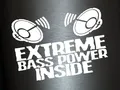 Plott Aufkleber Extreme Bass Power Autoaufkleber Sticker Tuning Shocker