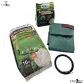 TerraUno Rasendünger Set 10kg Rasensamen 3in1 Zubehör Gartenpflege
