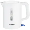 Severin WK 3462 Wasserkocher schnurlos, Überhitzungsschutz, BPA-frei Weiß