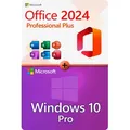 Microsoft Office 2024 Professional Plus + Microsoft Windows 10 Professional Lizenz für 3 PC
