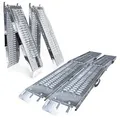 VOUNOT® 2 x Faltbare Auffahrrampe, Laderampen 400 kg max Faltrampe für Motorrad, Anhänger, Rasenmäher, Rasentraktor, 180 x 23X 4.5cm