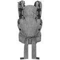Hoppediz Babytrage, Graphit, Textil, 26.5x7.2x38.5 cm, SGS-geprüft, Baby on Tour, Babytragen & Tragetücher