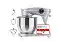 KLAMER Küchenmaschine 1800W, 6L Edelstahl-Schüssel, Knetmaschine mit 10 Geschwindigkeiten & Timer, silber, 1800 W, 6 l Schüssel, Spritzschutz, 3 Werkzeuge, Saugfüße, digitales Display, Timer