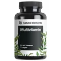 natural elements Multivitamin – 365 Tabletten Jahresvorrat – Vitamine A-Z, mit Vitamin K1 und K2