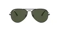 Ray-Ban Unisex Aviator Metal Ii Sonnenbrille, Black, 62