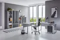 Büro-Set "Tabor Office 4", (Set, 8 tlg.), grau/anthrazit Hochglanz