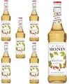 6 Flaschen | MONIN HASELNUSS | 0,7L je Flasche | Hauch von Mandel und Vanille