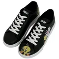 DOGO Ace Low-Top Sneaker Best Of Tweety And Sylvester Black Damen Sneaker Handgefertigt schwarz 38 EU