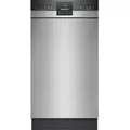 Siemens SR43ES25ME - iQ300 Unterbau Geschirrspüler mit 5 Jahre Garantie, Gebürsteter Stahl, Besteckschublade, 45 cm