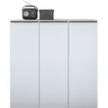 Aktenschrank BORCHARDT MÖBEL "Tom", weiß (weiß, matt), B:114cm H:116cm T:35cm, Spanplatte, Schränke, Breite 114 cm, Mehrzweckschrank