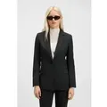 HUGO für Damen. 50516447 Blazer Atana schwarz (42), Lässig, Party, Synthetisch, Klassisch