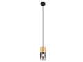 TRIO Leuchten LED Pendelleuchte, Dimmfunktion, LED wechselbar, Warmweiß, klein, Rauchglas einflammig für über-n Esstisch & Bett hängend, Ø 10cm