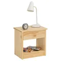 Nachttisch MORITZ, Kiefer massiv natur, mit 1 Schublade, Landhausstil, Landhaus,