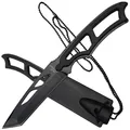 Haller Tanto Neck Knife Einsatzmesser Umhängemesser Scheide Signalpfeife