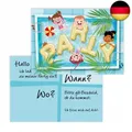 12 Einladungskarten Kindergeburtstag Pool/Schwimmbad [extra stabil] Einladung