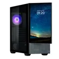 Zalman Z10 DS Mid Tower PC-Gehäuse mit Display 15,6 Zoll (39,6 cm) (schwarz)