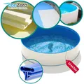 Rundpool Erdeinbau Komplett SET Bodenbelag Pool Schalung Ø 3,00 x 1,20 m conZero