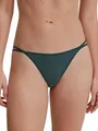 CALIDA Sleek Skin Tanga-Slip Damen, extraleichte, weiche Qualität, schmaler Schnitt, Low Cut, weicher Bund deep Emerald Green 44-46