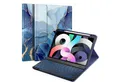 Fintie Tablet-Hülle für iPad Air 11 Zoll M3/M2 (2025/2024), iPad Air 5./4. Gen (2022/2020) 10.9 Zoll, mit 7 Farben Beleuchtete Abnehmbare QWERTZ Tastatur