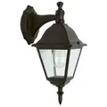 Brilliant Außenwandleuchte Newport Schwarz IP23 max. 60W E27 ohne Leuchtmittel - Schwarz/Transparent