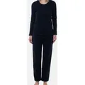 Ammann Pyjama Organic Cotton (Set, 2 tlg) Schlafanzug Langarm - Baumwolle blau 42